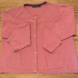 Gudrun Sjoden large dark lily cotton cardigan